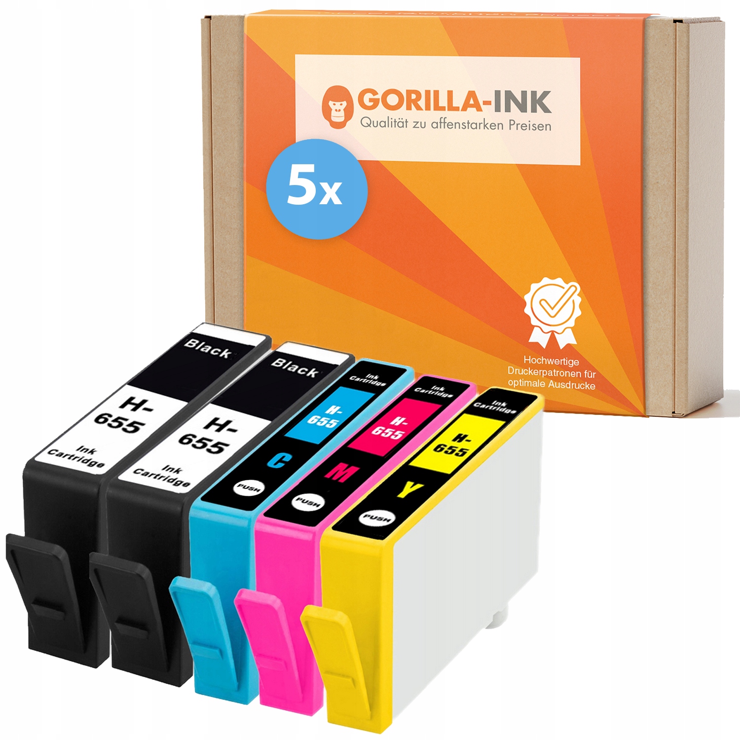 Gorilla-Ink HP-For-Printer-DeskJet-Ink-Advantage-655XL pre súpravu HP